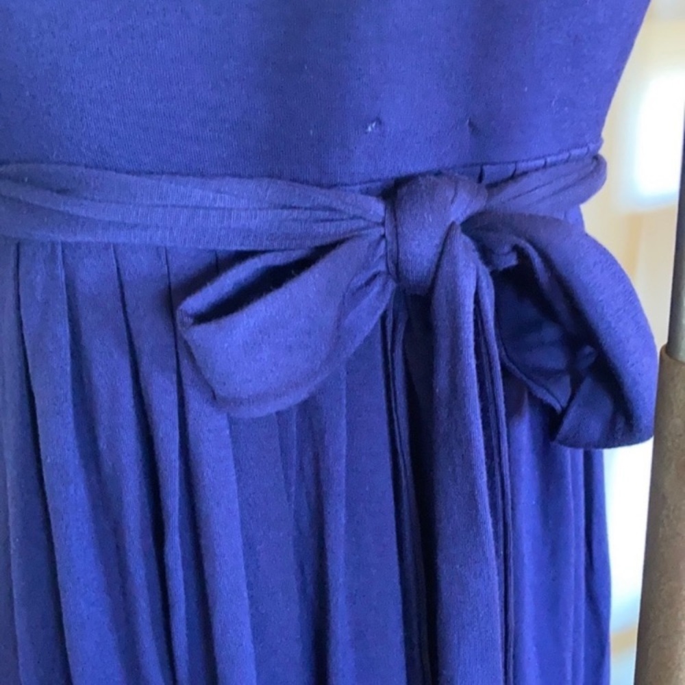 NWOT Anthropologie dress, draped, purple rayon with some spandex, never worn, S - Picture 9 of 14